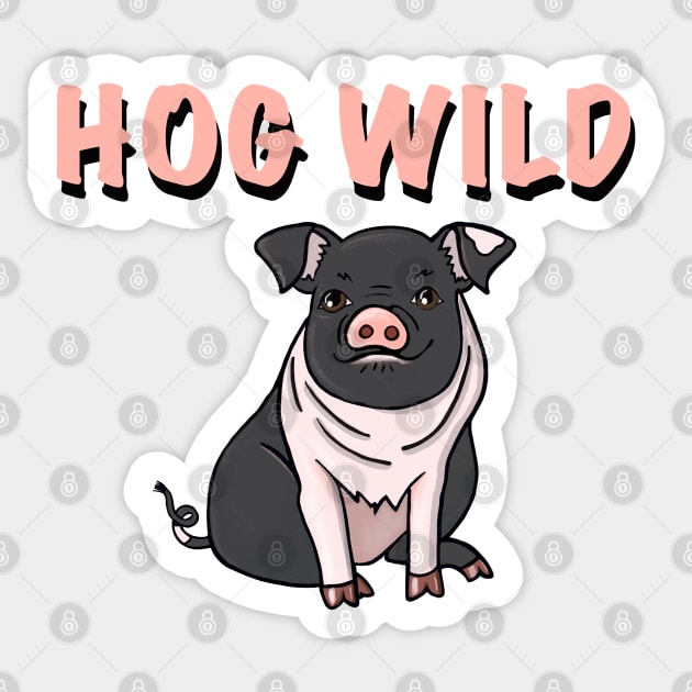 HOG WILD Sticker by JaqiW